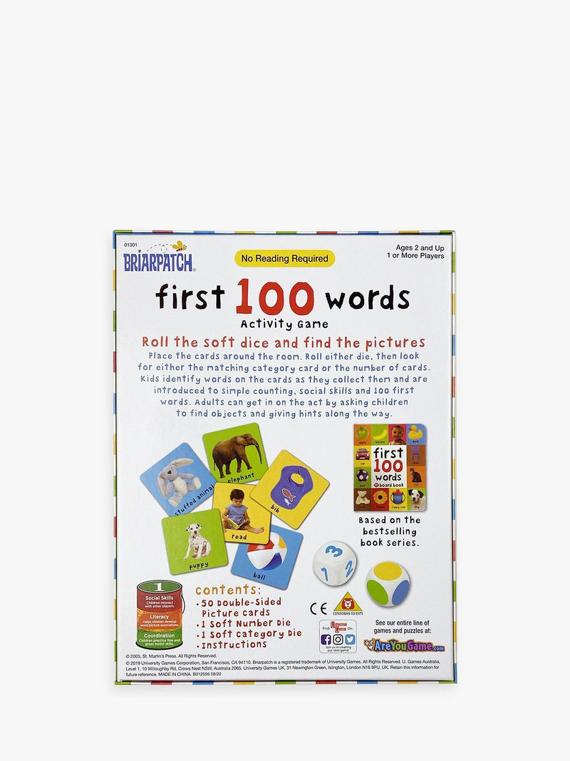 University Games First 100 Words toddler game, imported from the UK
