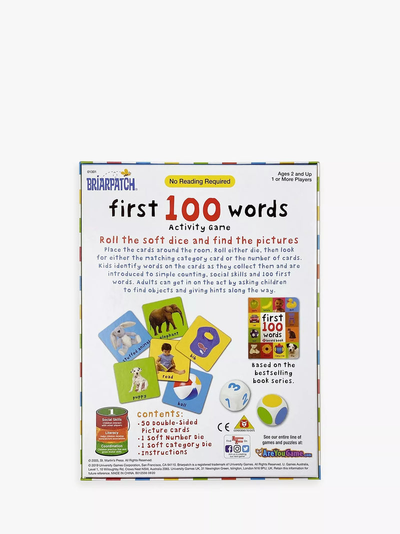 University Games First 100 Words toddler game, imported from the UK