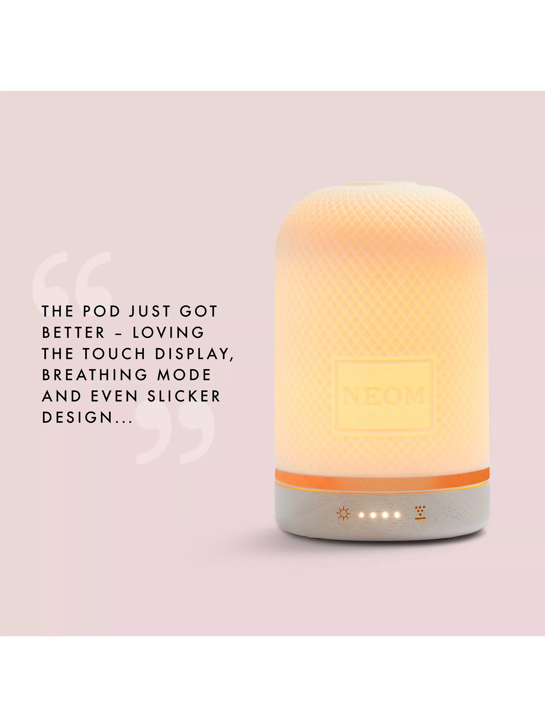 NEOM Wellbeing London Pod White Aromatherapy Diffuser, imported from the UK