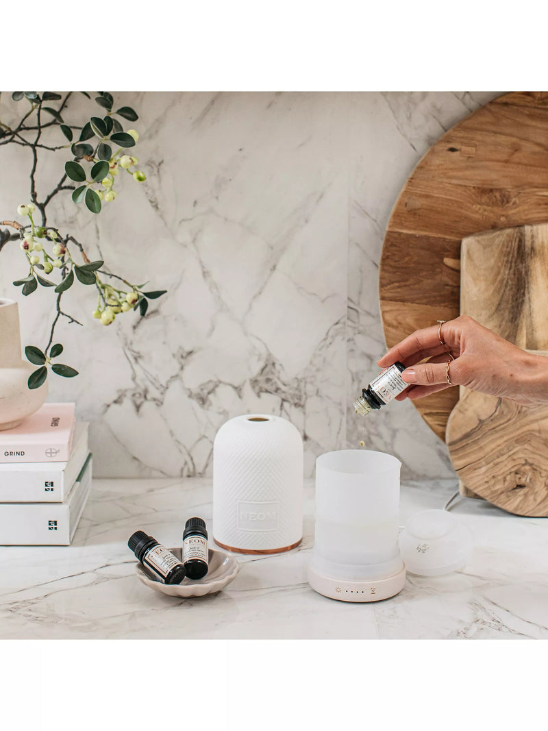 NEOM Wellbeing London Pod White Aromatherapy Diffuser, imported from the UK