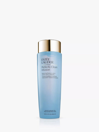 Estée Lauder Perfectly Clean Infusion Balancing Essence Lotion med aminosyre og vannlilje ansiktsrens 400 ml