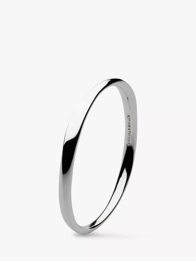 Sterling Silver Bevel Cirque Bangle with Classic Design