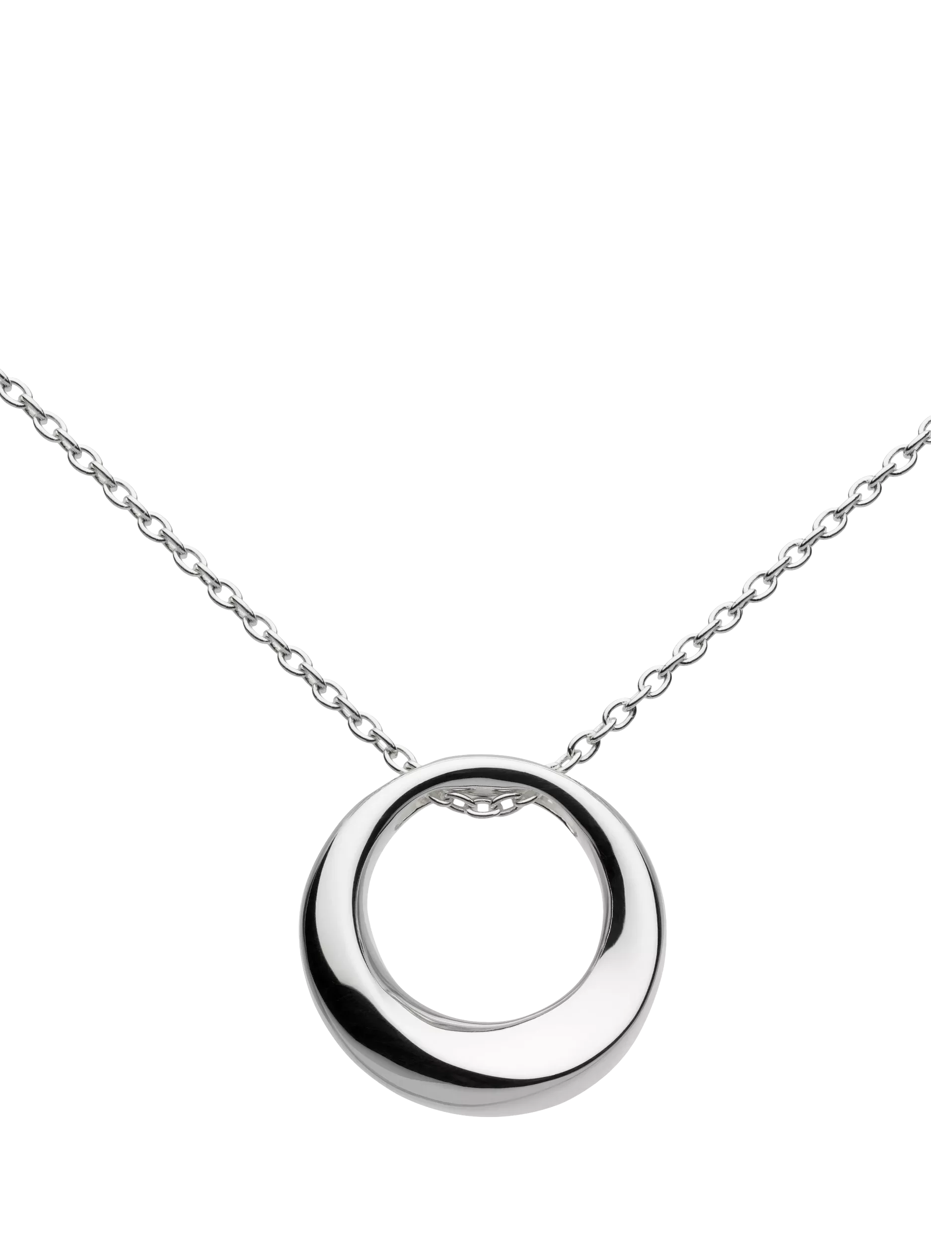 Kit Heath Bevel Cirque pendant necklace in sterling silver, imported from the UK