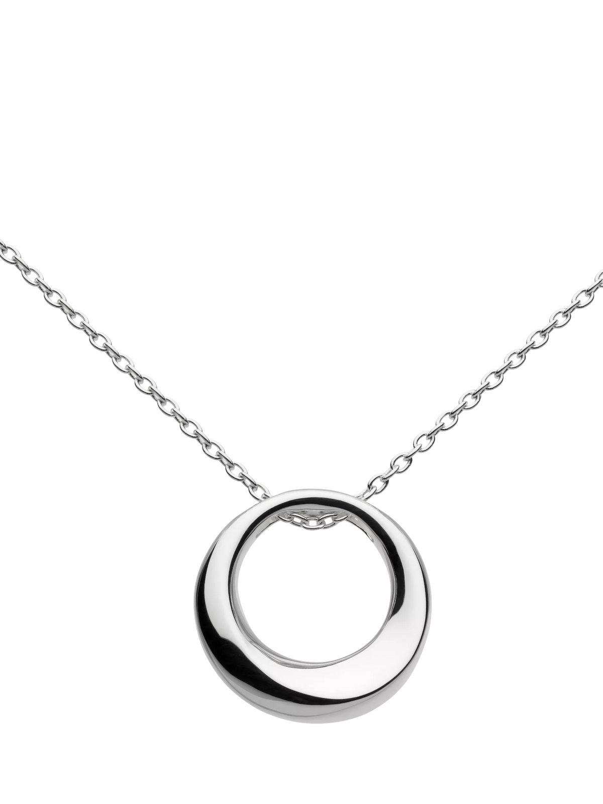 Kit Heath Bevel Cirque pendant necklace in sterling silver, imported from the UK