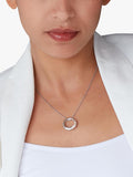 Kit Heath Bevel Cirque pendant necklace in sterling silver, imported from the UK