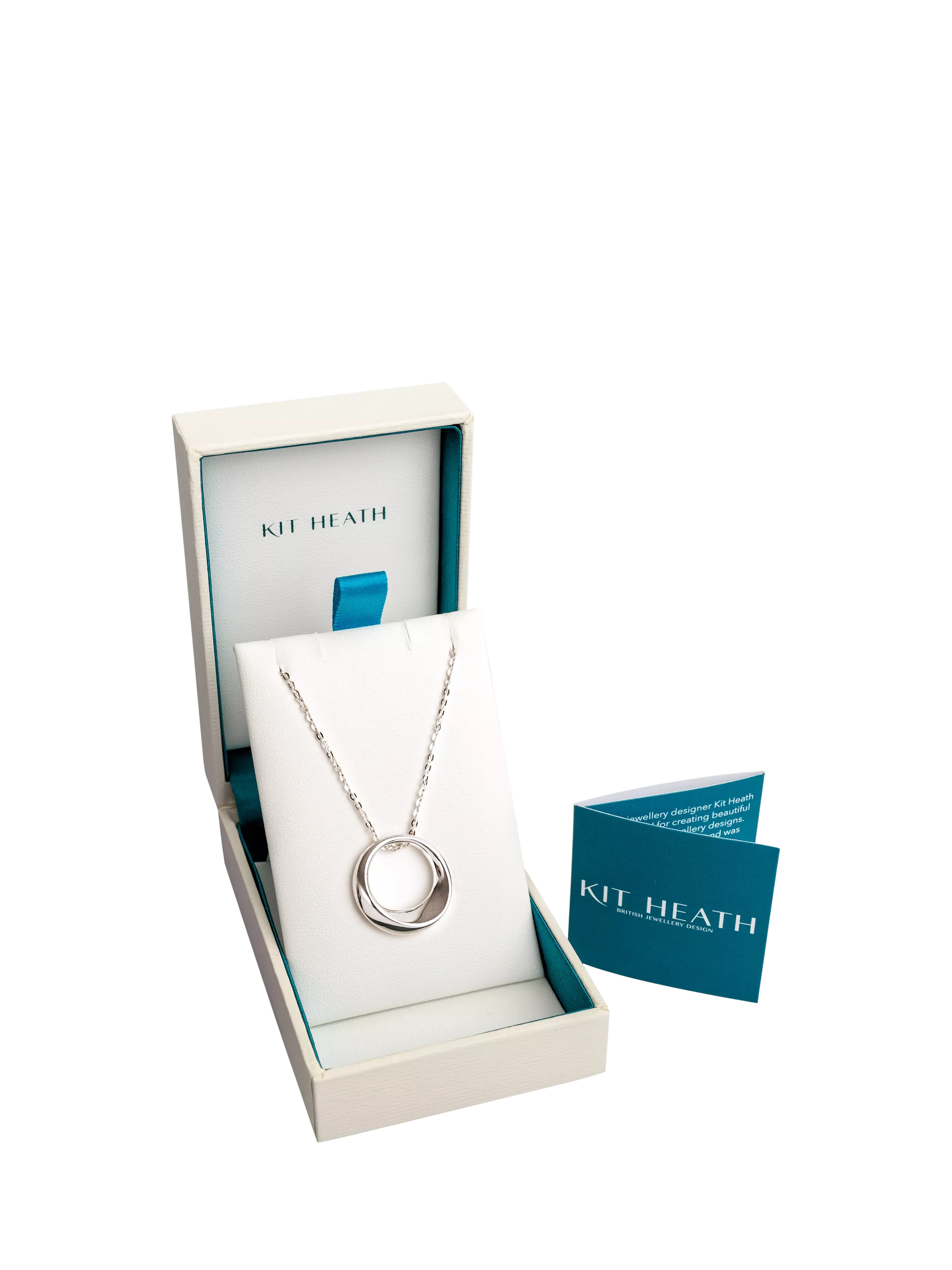 Kit Heath Bevel Cirque pendant necklace in sterling silver, imported from the UK