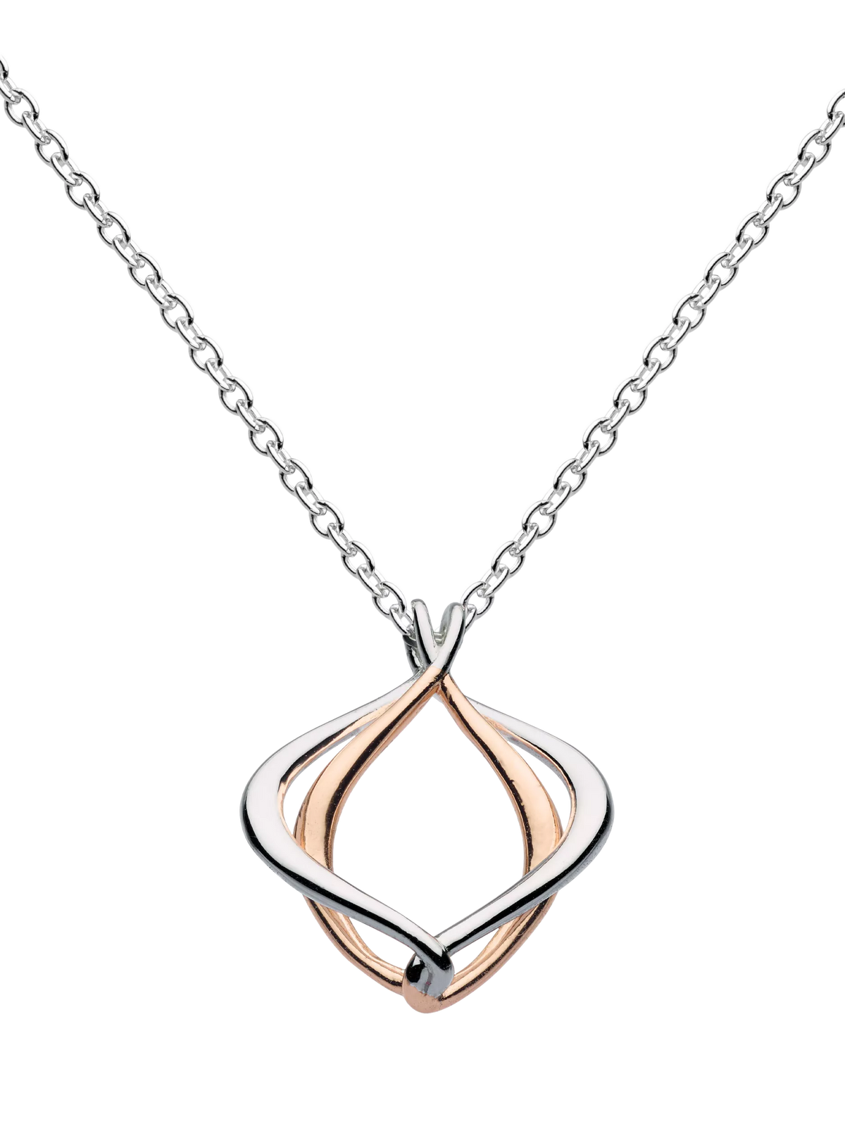 Kit Heath Alicia pendant necklace silver rose gold, UK version