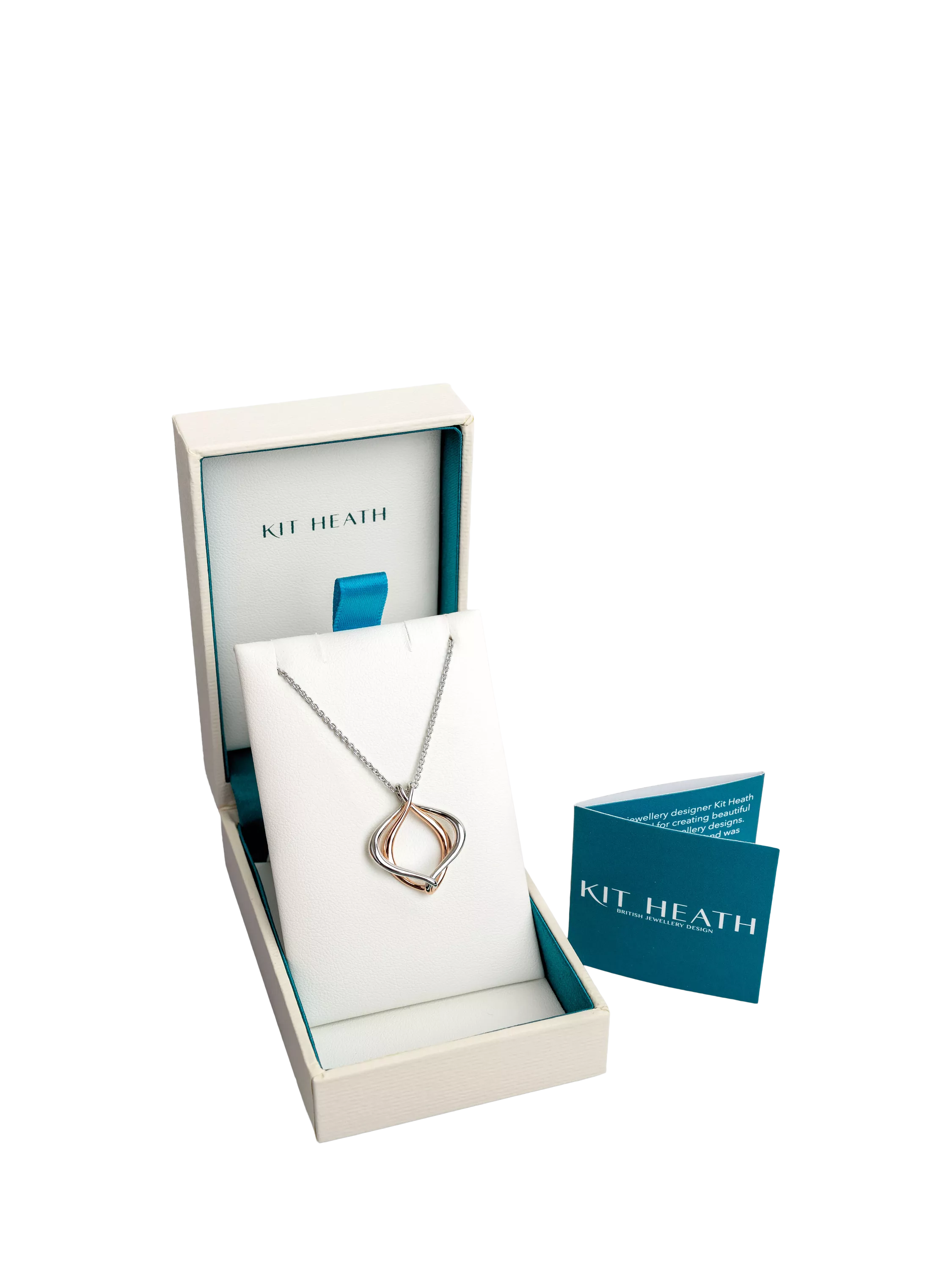 Kit Heath Alicia pendant necklace silver rose gold, UK version
