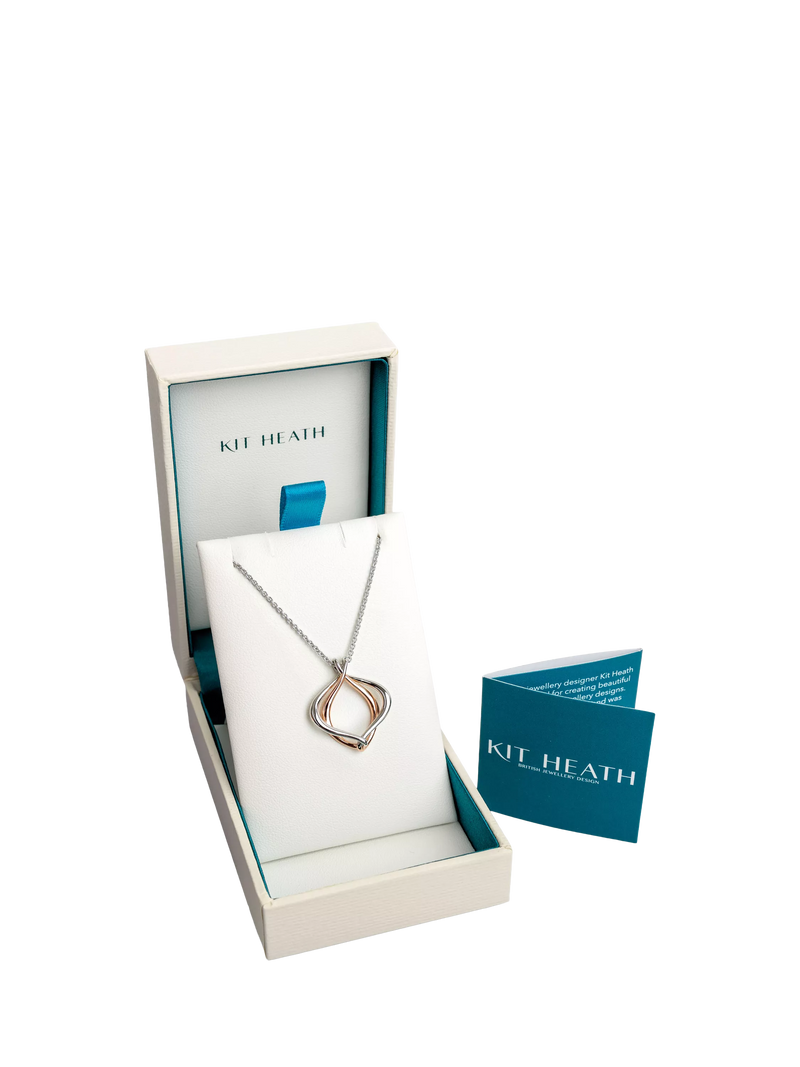 Kit Heath Alicia pendant necklace silver rose gold, UK version