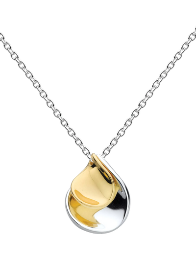 John Lewis Kit Heath Blossom Enchanted Petal Pendant Necklace Silver Gold 45cm- Buy online at McGrocer
