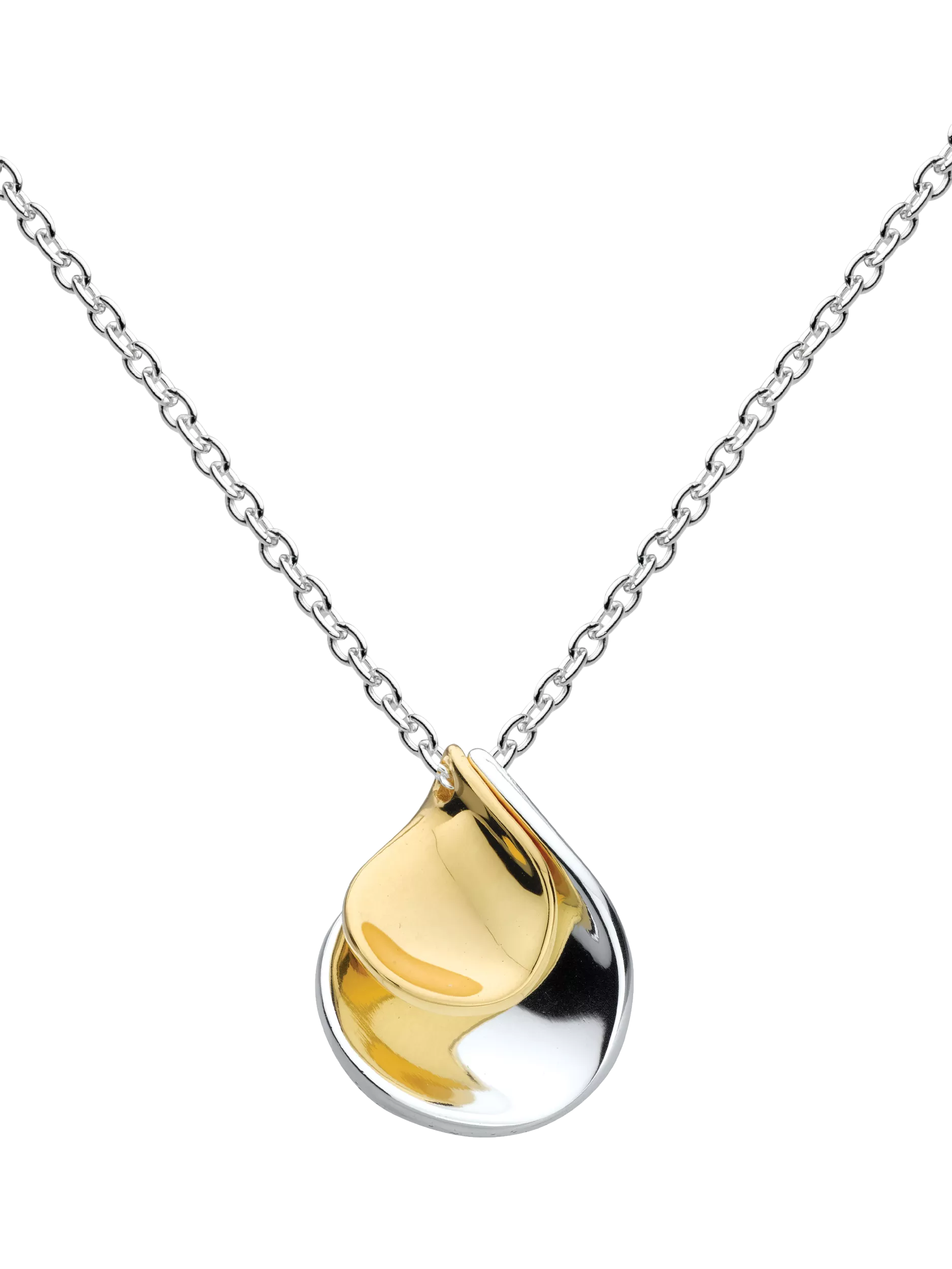 Kit Heath two-tone pendant necklace with 45cm chain (British brand)