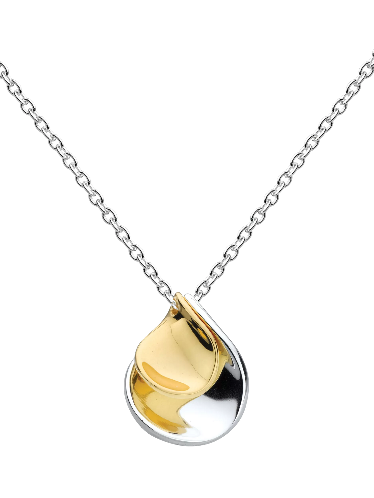 Kit Heath two-tone pendant necklace with 45cm chain (British brand)