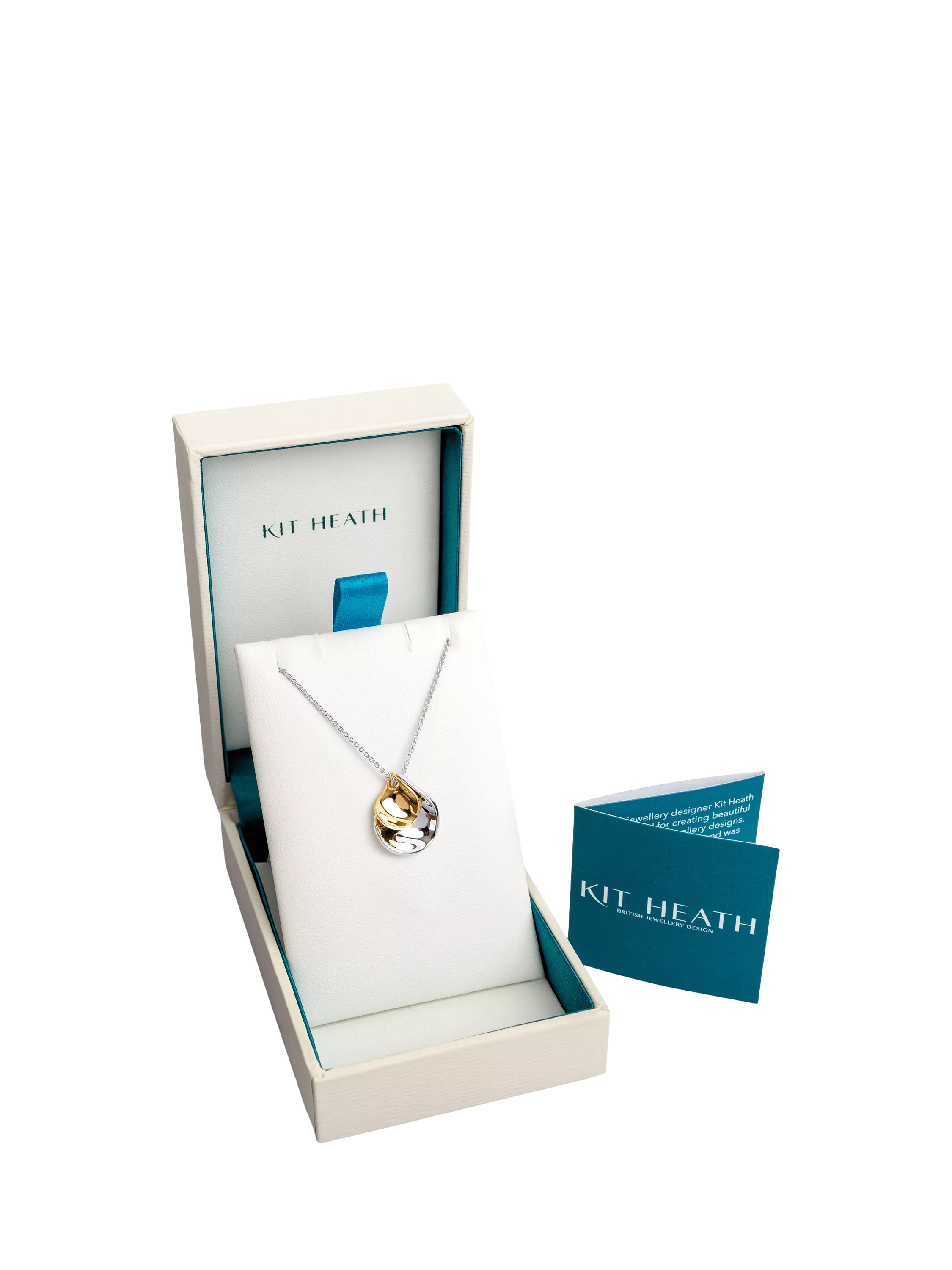 Kit Heath two-tone pendant necklace with 45cm chain (British brand)