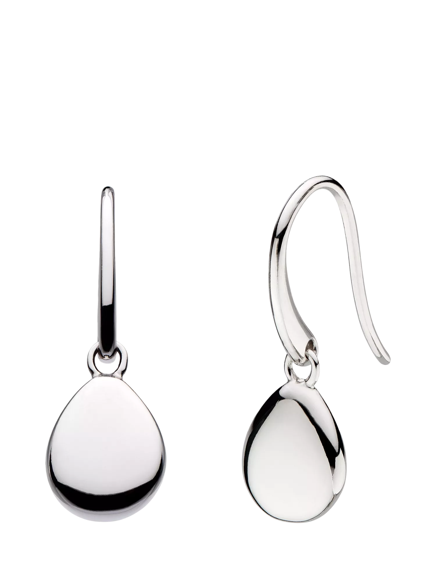 Kit Heath Coast Pebbles drop earrings rhodium plated sterling silver (British brand)