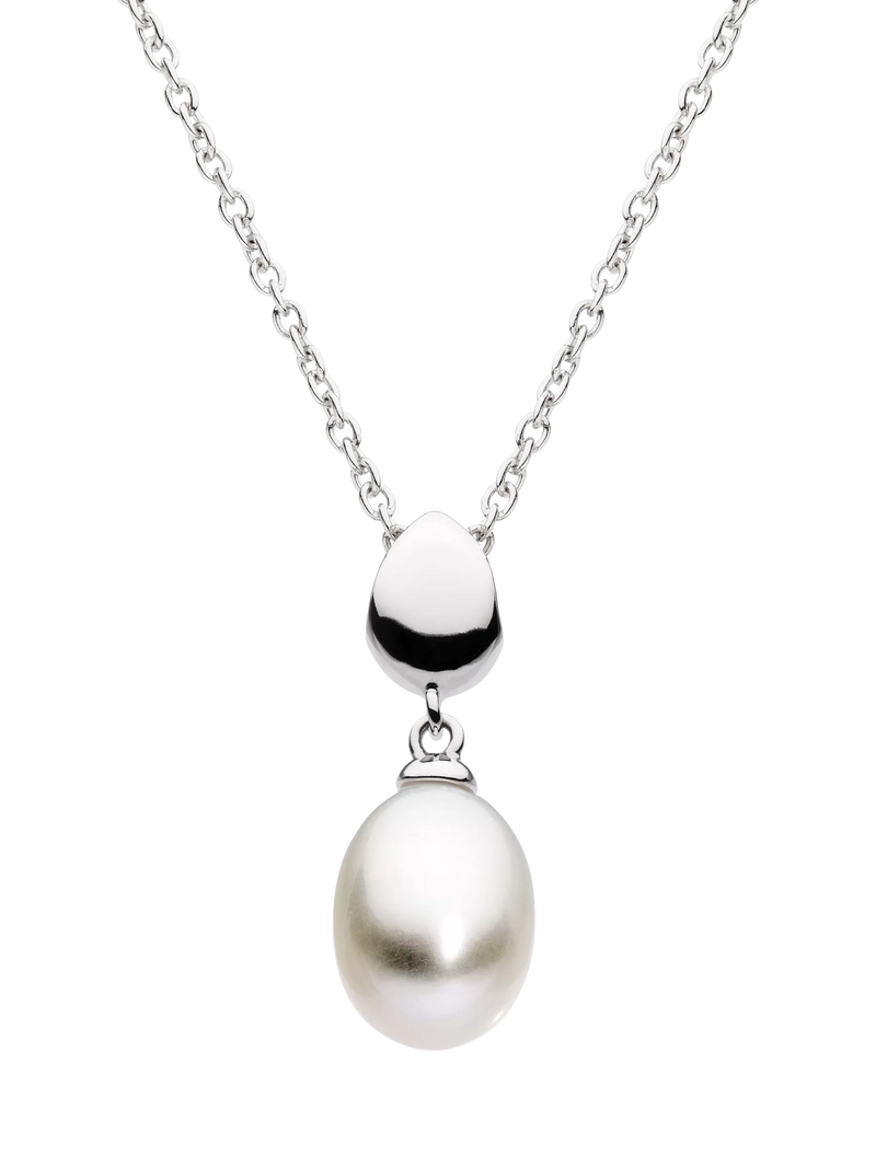 Kit Heath sterling silver freshwater pearl pendant necklace, 45cm - British product