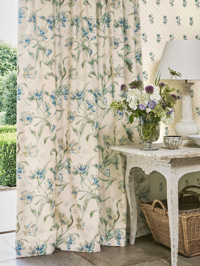 Colefax and Fowler Primavera cotton fabric 138cm, imported from the UK