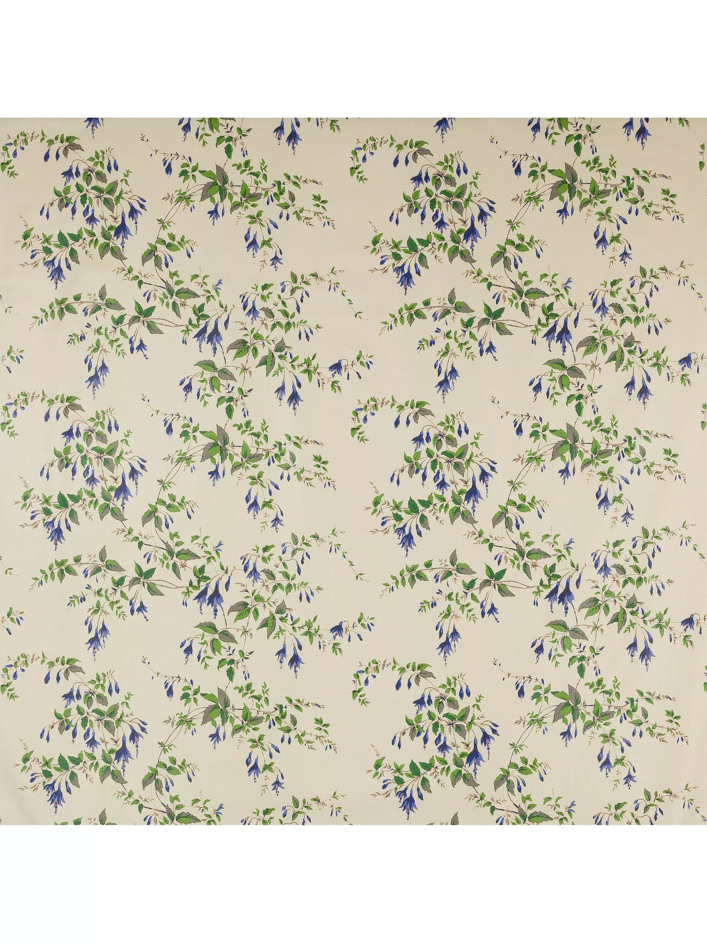 Colefax and Fowler Fuchsia Chintz Furnishing Fabric, Blue