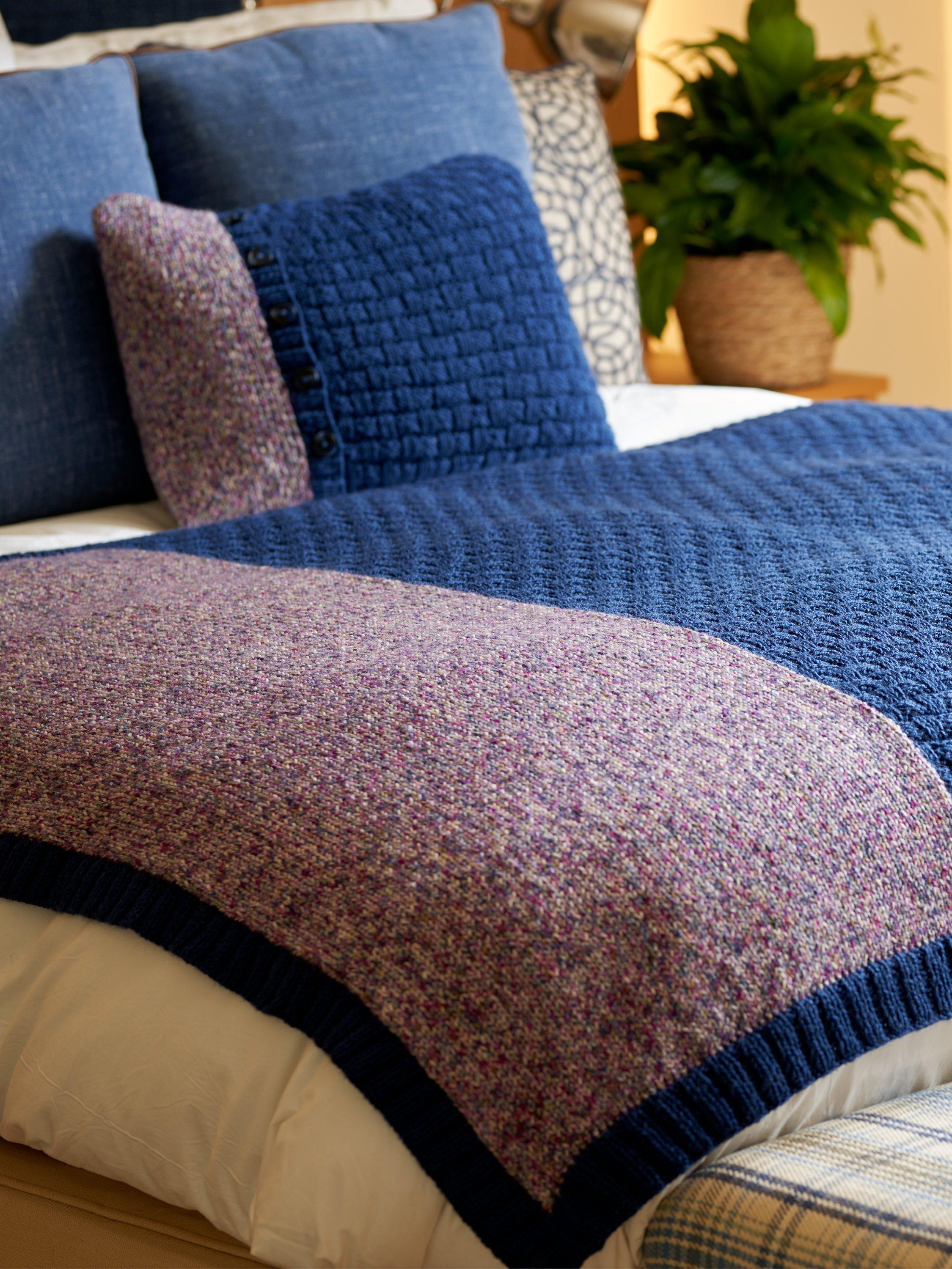 West Yorkshire Spinners knitting pattern book for homeware projects (British brand)