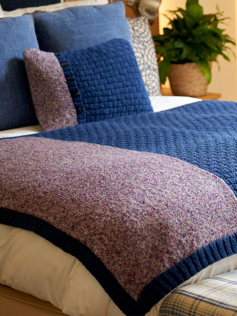 West Yorkshire Spinners knitting pattern book for homeware projects (British brand)