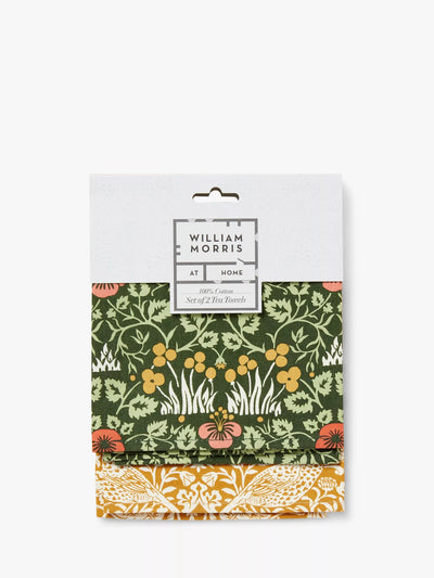 William Morris At Home Nyttige og vakre kjøkkenhåndklær, sett med 2