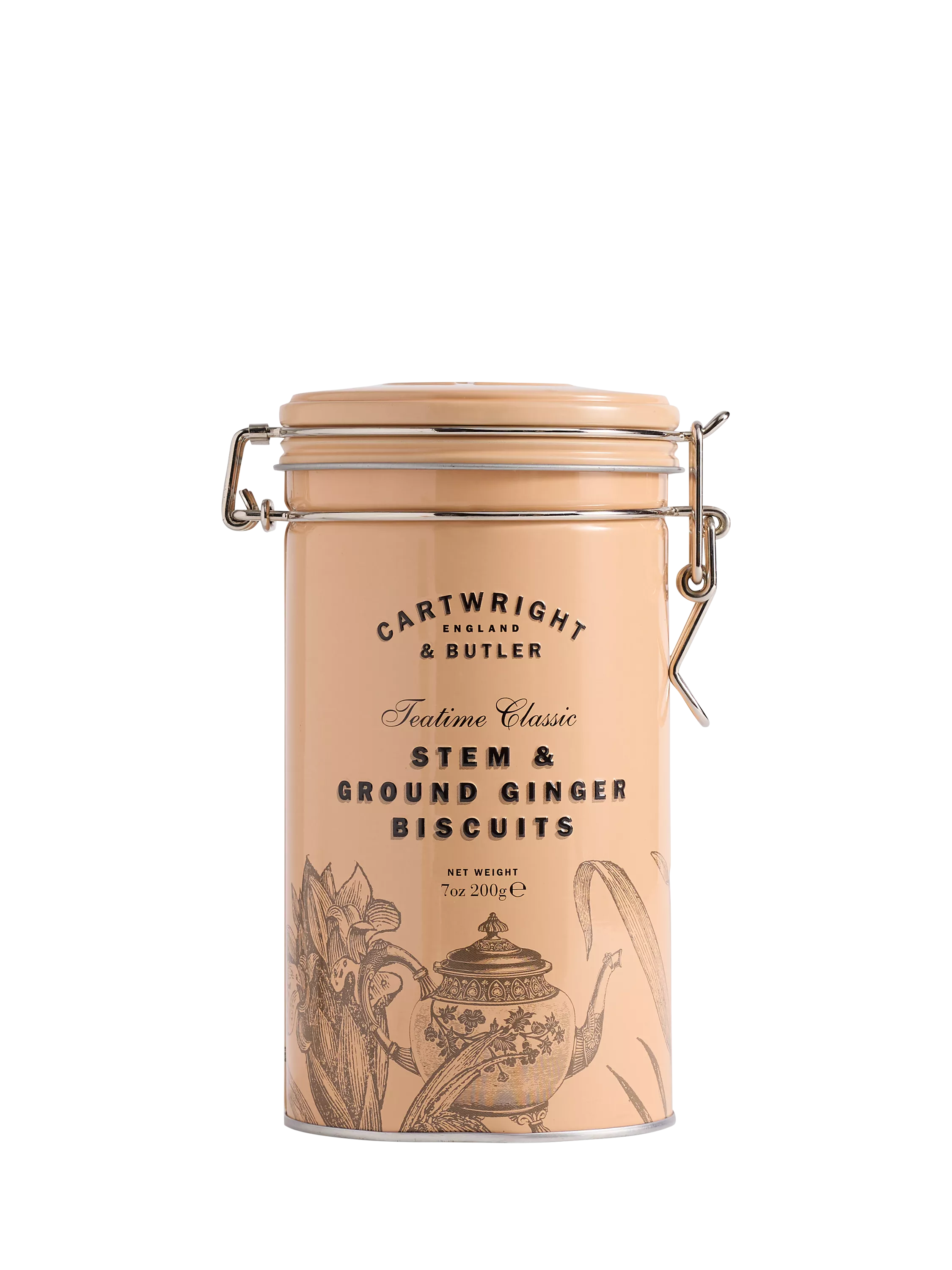 Cartwright & Butler stem and ground ginger biscuits in tin, 200g - British product