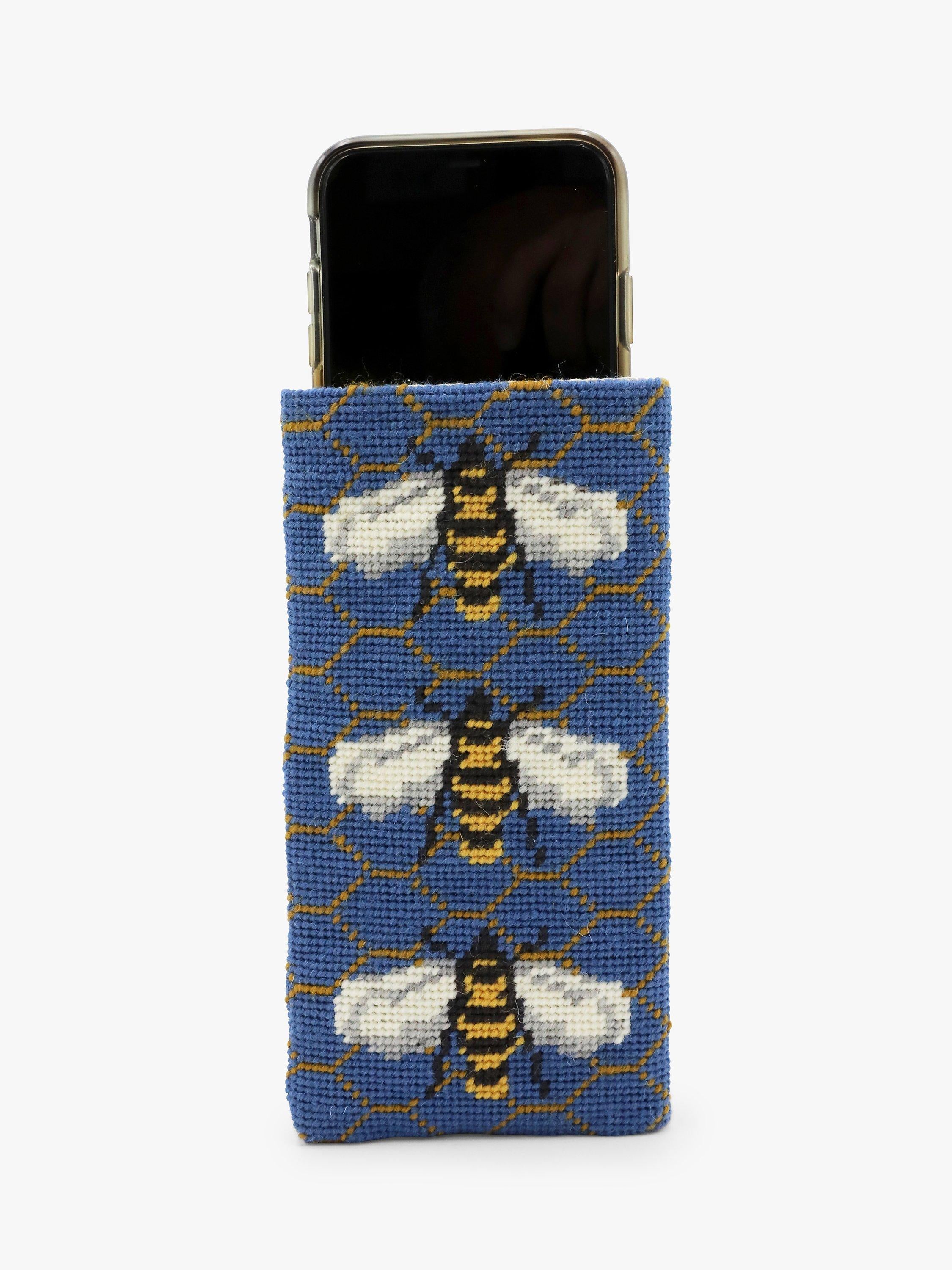 Cleopatra's Needle tapestry kit with Bee phone case design (British brand)