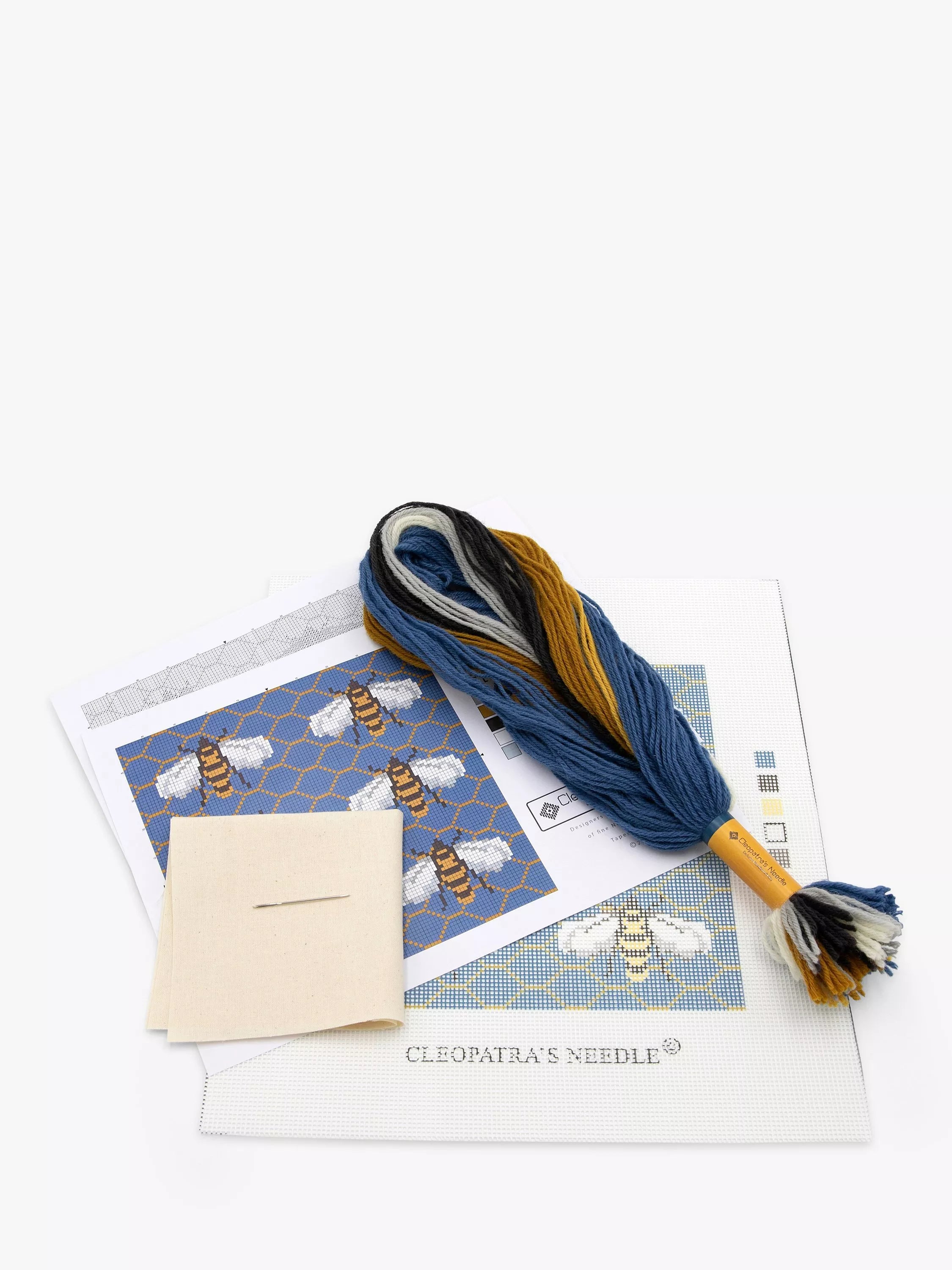 Cleopatra's Needle tapestry kit with Bee phone case design (British brand)