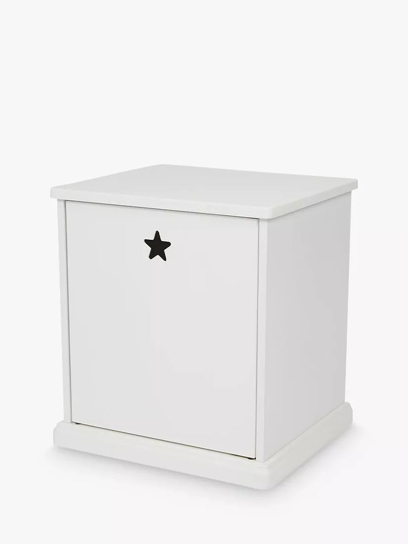 Great Little Trading Co star bright bedside table white, imported from UK