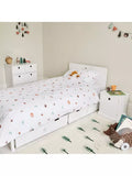 Great Little Trading Co star bright bedside table white, imported from UK