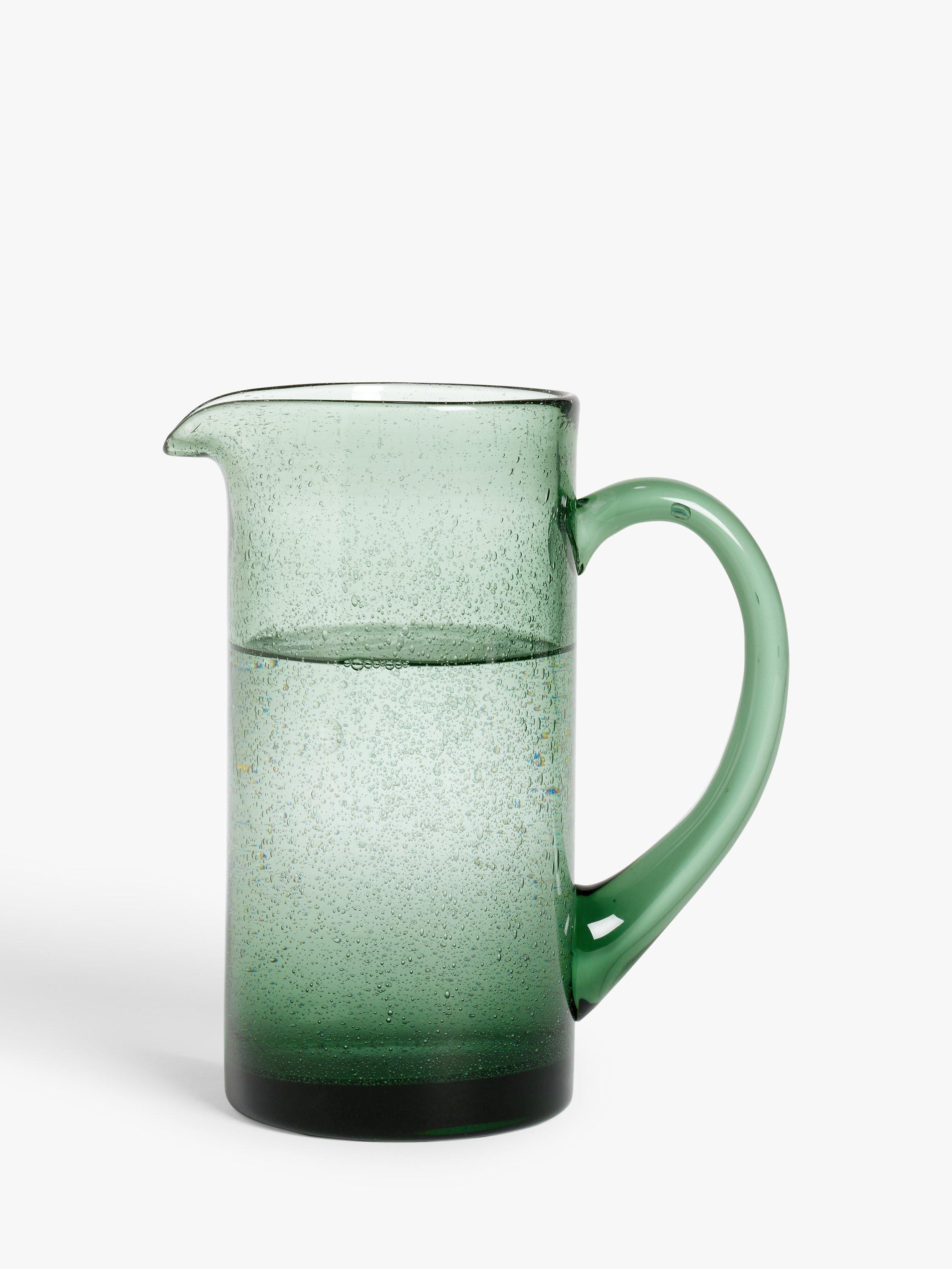 John Lewis colourful tinted bubble glass jug, 1.1L, UK version