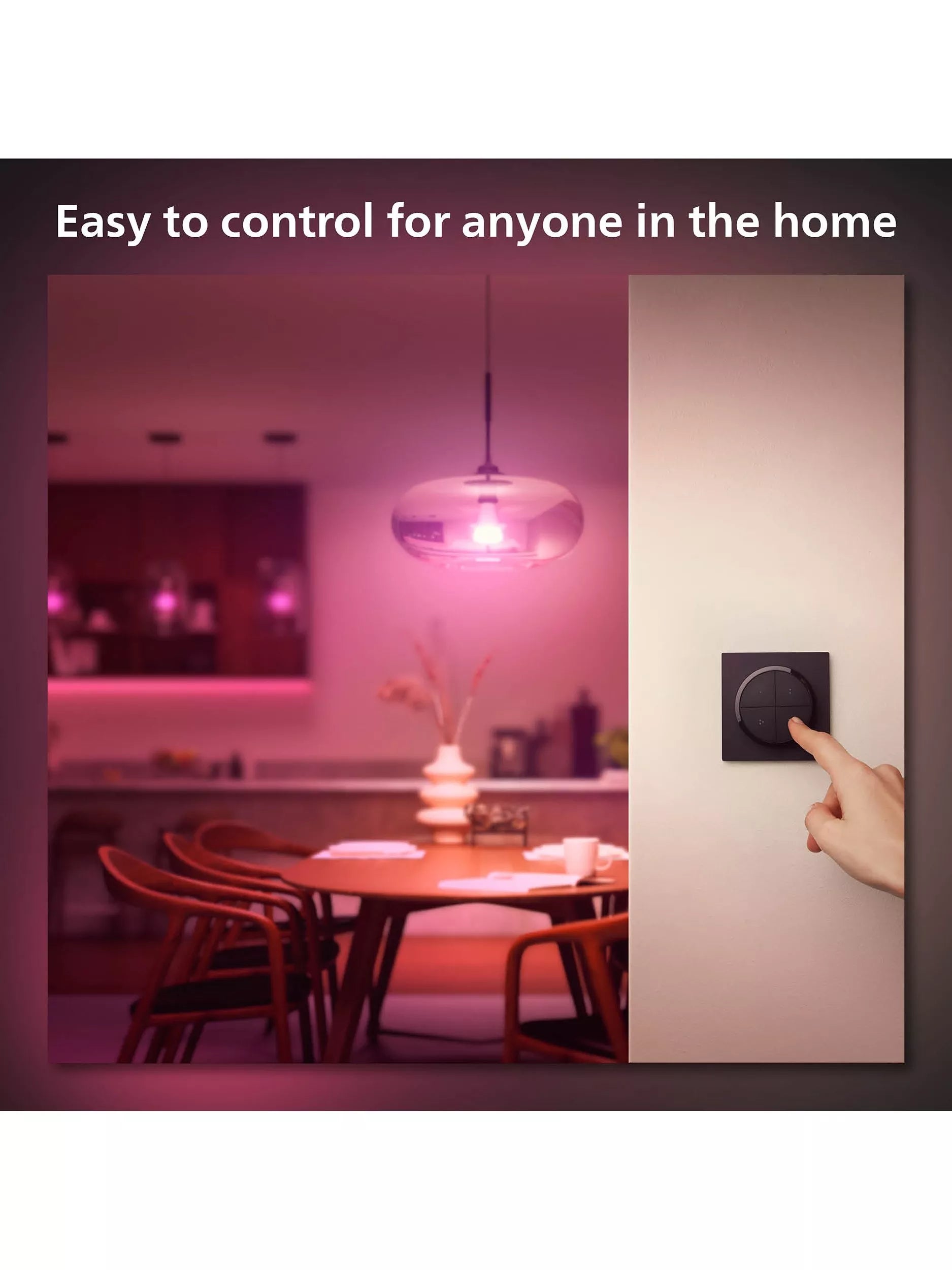 Philips Hue Tap Dial smart dimmer switch black (British brand)