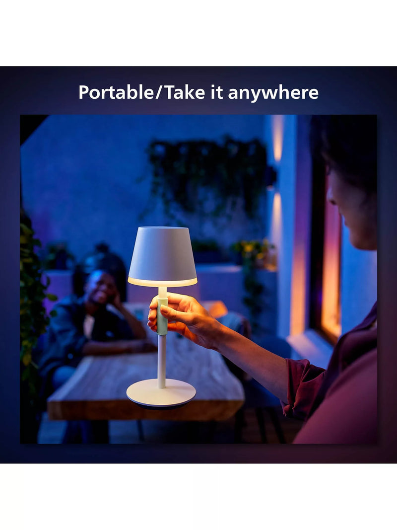 Philips Hue Go smart table lamp White, imported from the UK