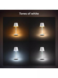 Philips Hue Go smart table lamp White, imported from the UK