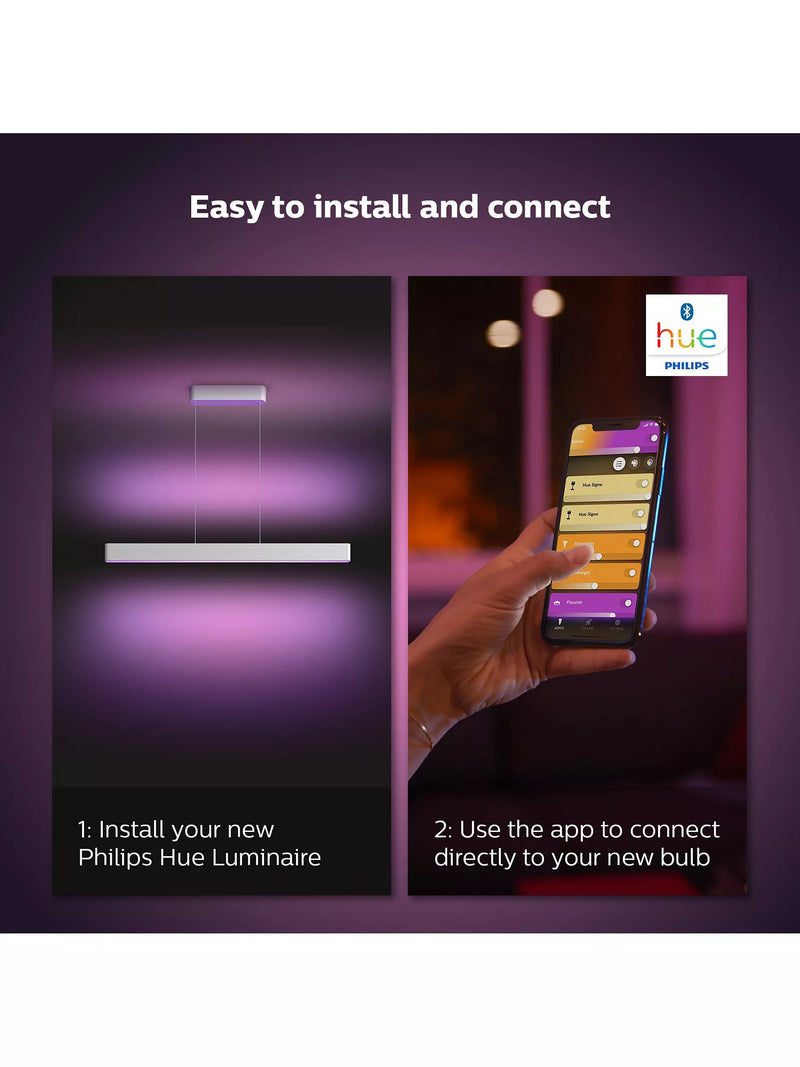 Philips Hue Ensis smart LED pendant light white (British brand)