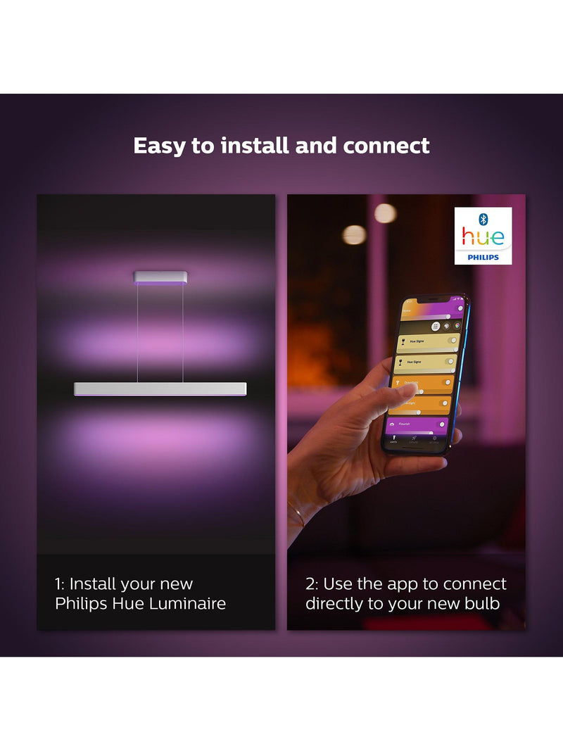 Philips Hue Ensis smart LED pendant light white (British brand)