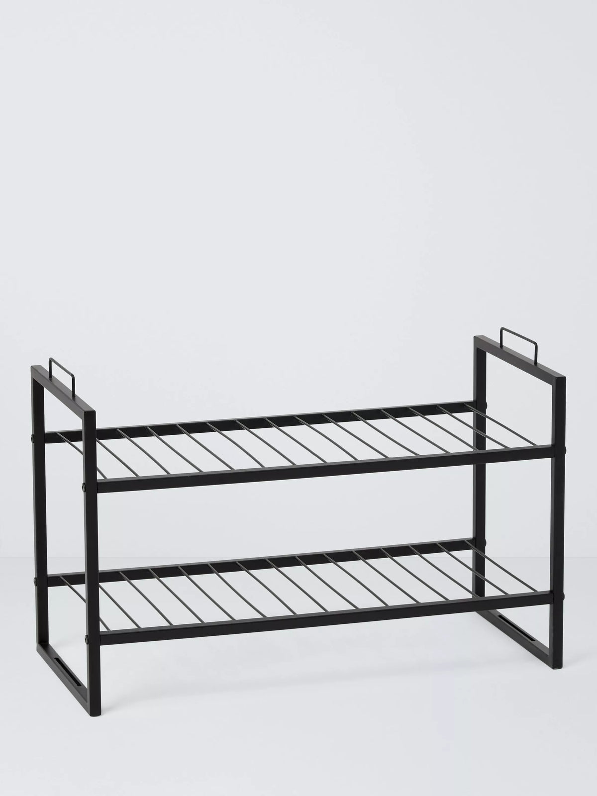 John Lewis stackable metal shoe rack 2-tier, imported from the UK