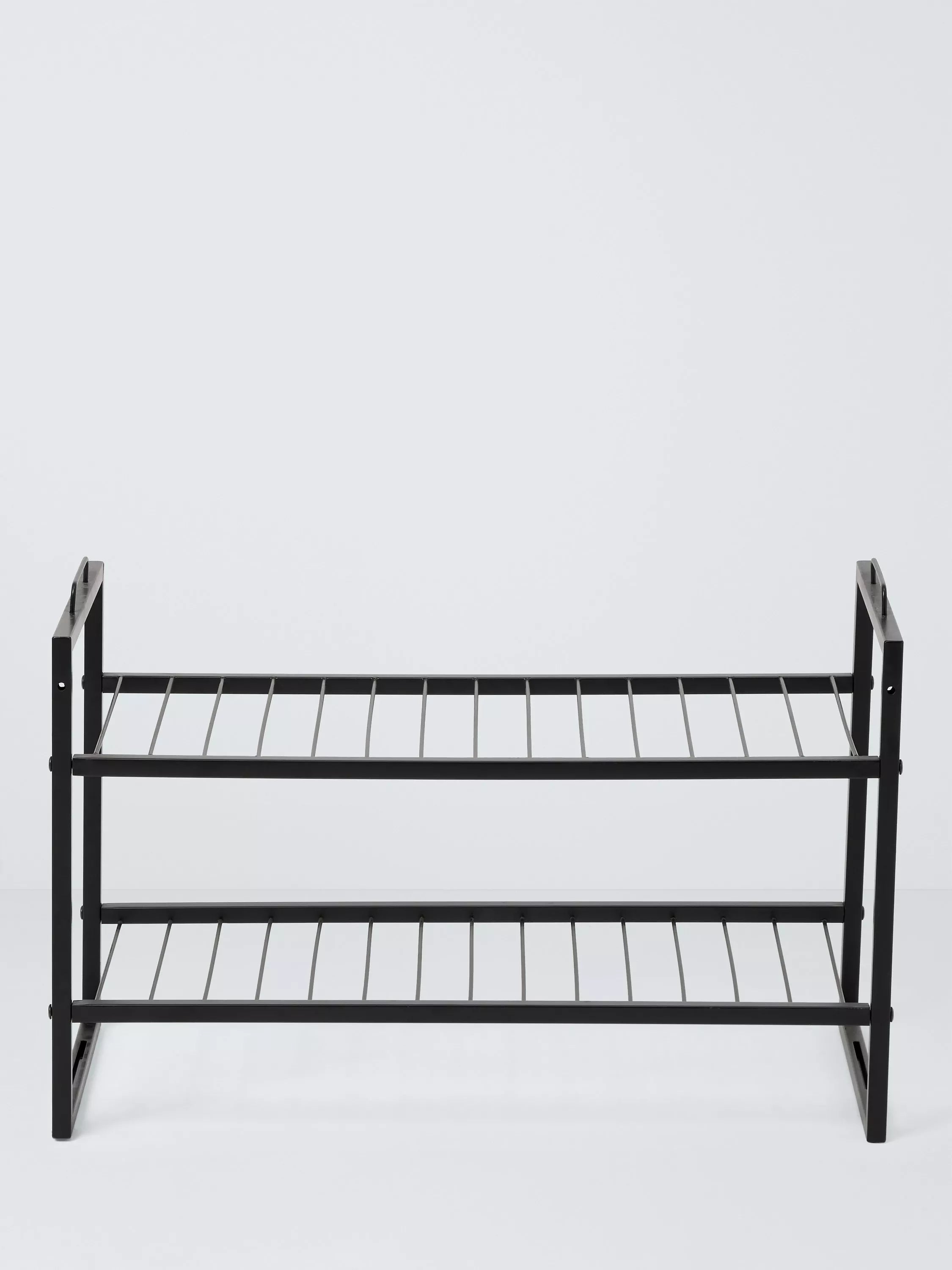 John Lewis stackable metal shoe rack 2-tier, imported from the UK