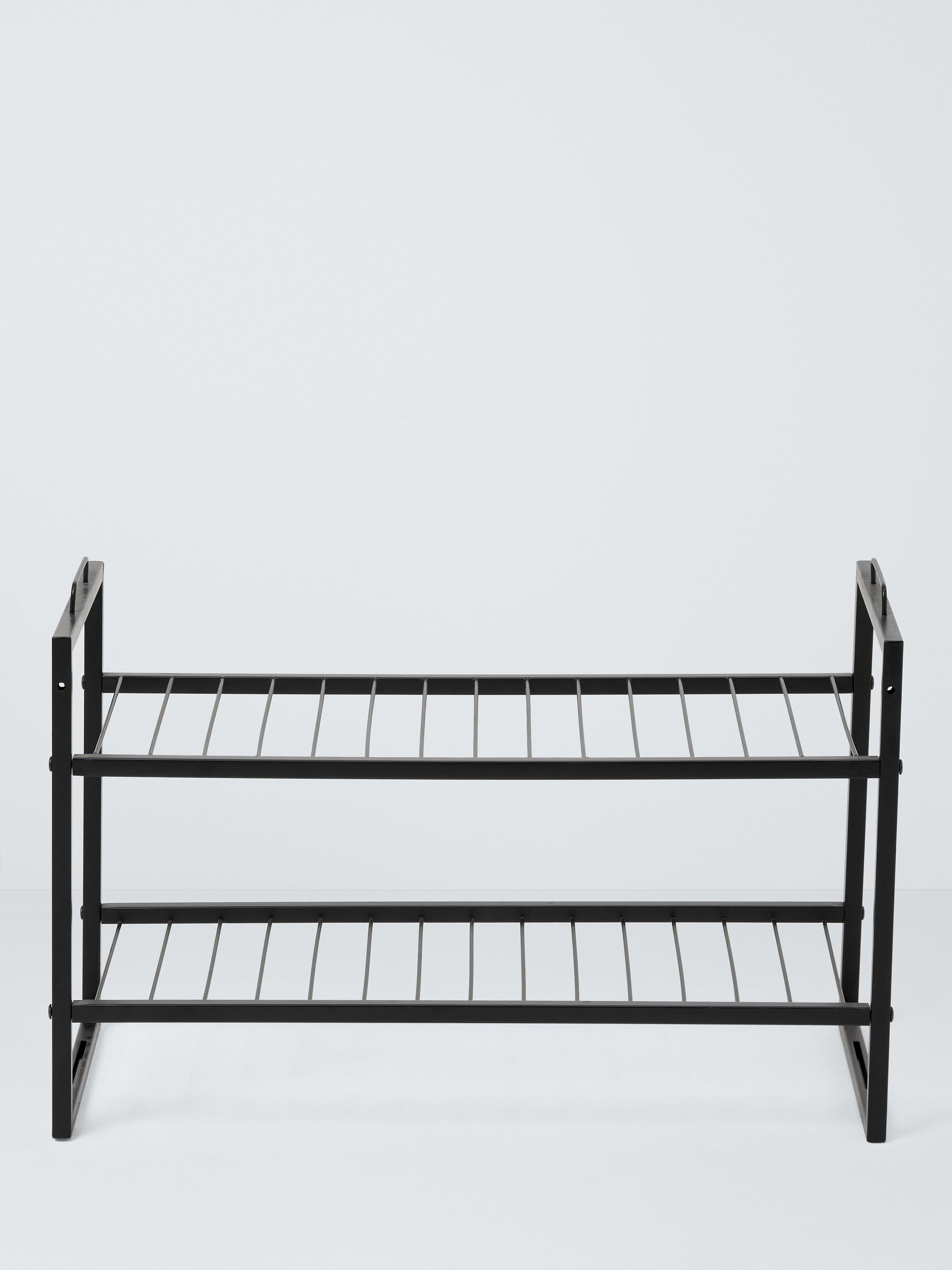 John Lewis stackable metal shoe rack 2-tier, imported from the UK