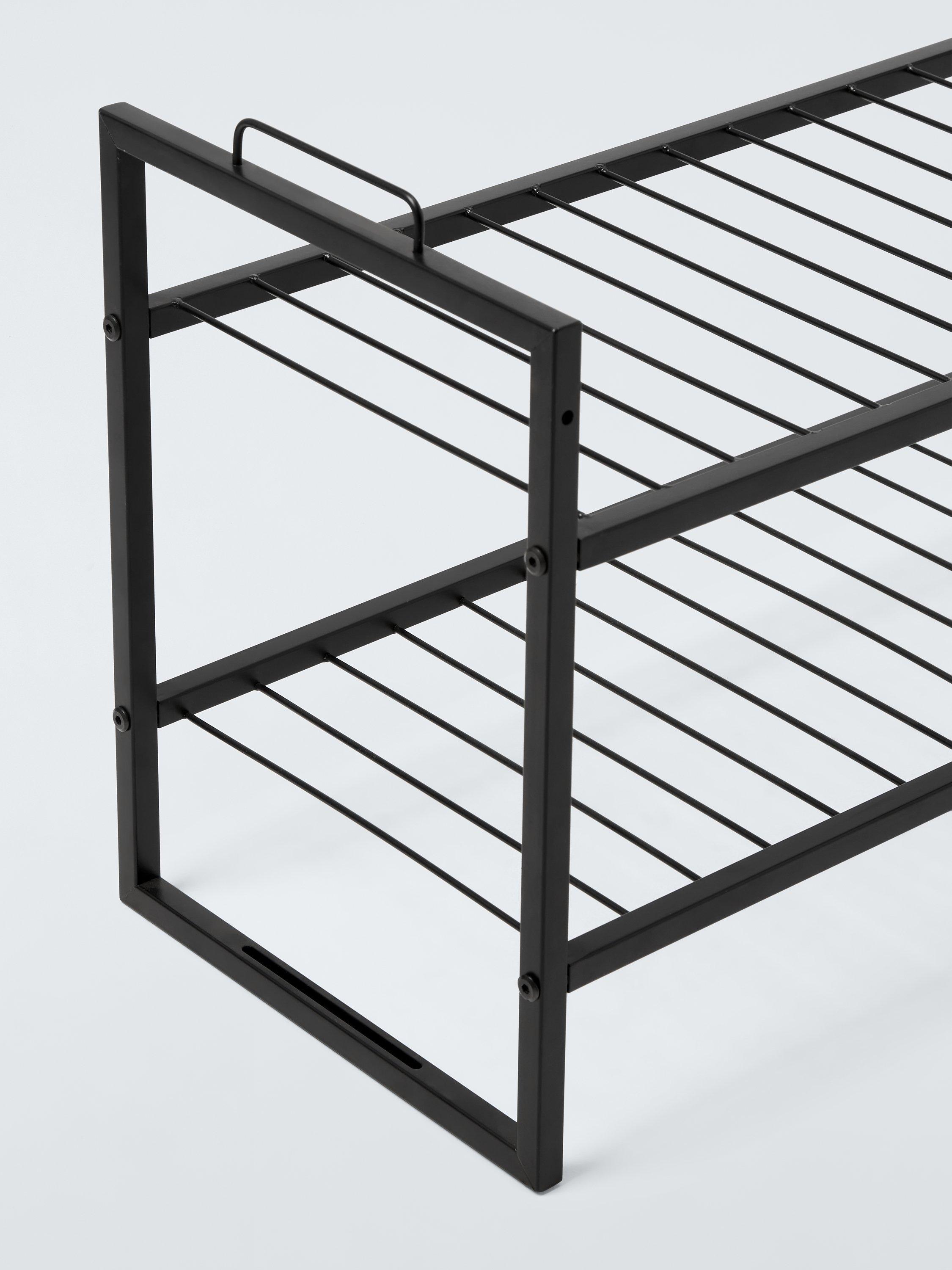 John Lewis stackable metal shoe rack 2-tier, imported from the UK
