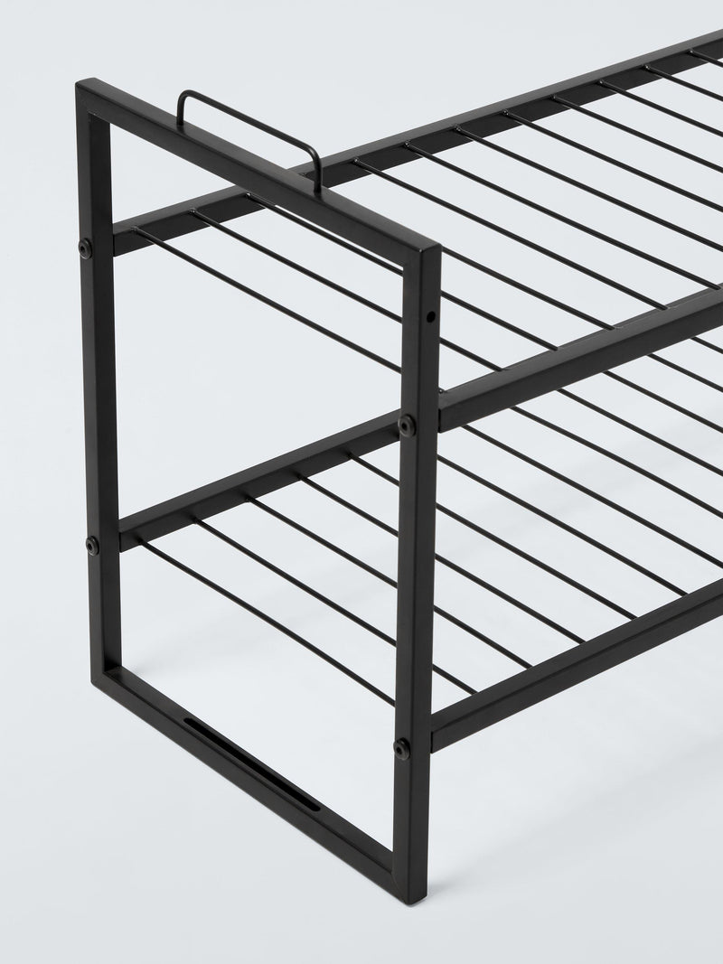 John Lewis stackable metal shoe rack 2-tier, imported from the UK