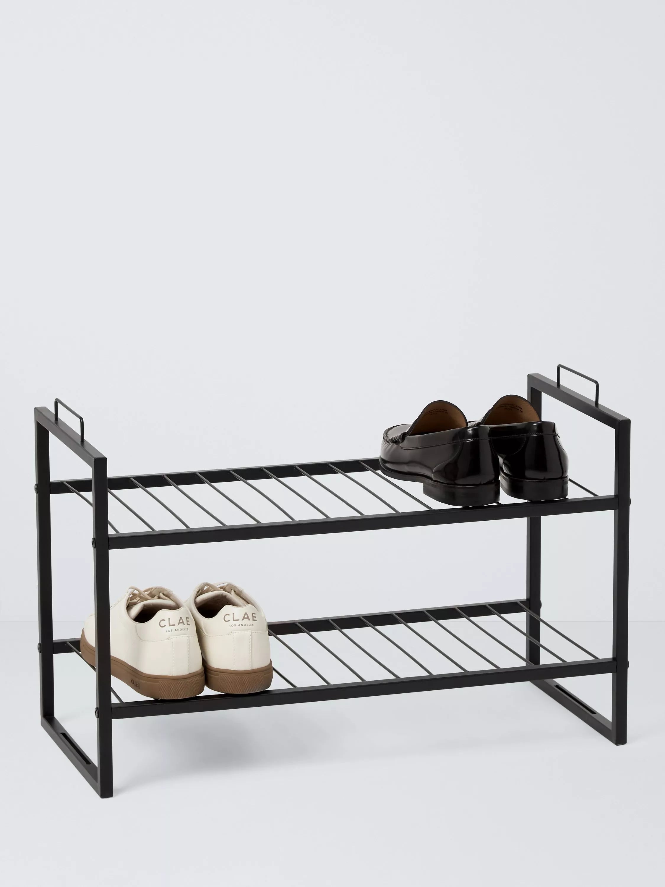John Lewis stackable metal shoe rack 2-tier, imported from the UK