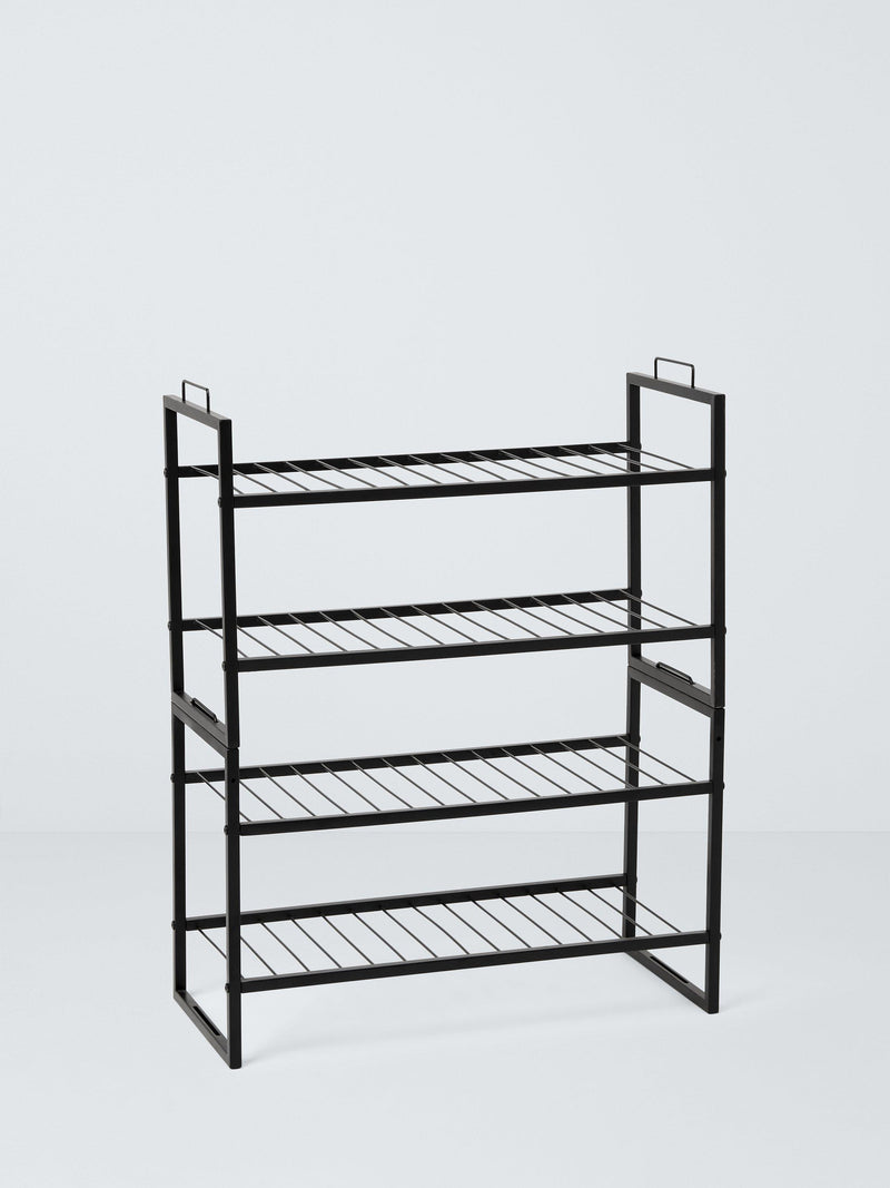 John Lewis stackable metal shoe rack 2-tier, imported from the UK