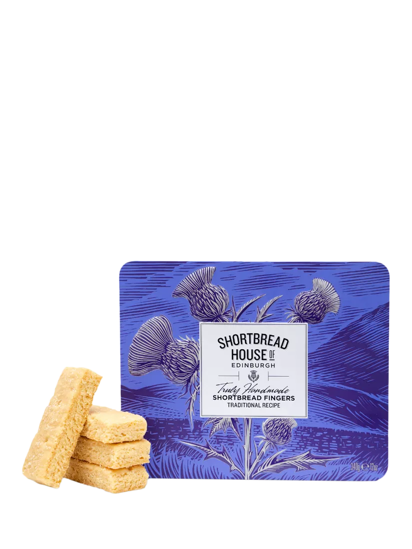 Shortbread House of Edinburgh traditional shortbread fingers 340g tin (British brand)