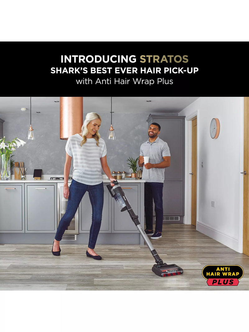 Shark cordless pet vacuum with anti hair wrap technology, mid grey (British brand)