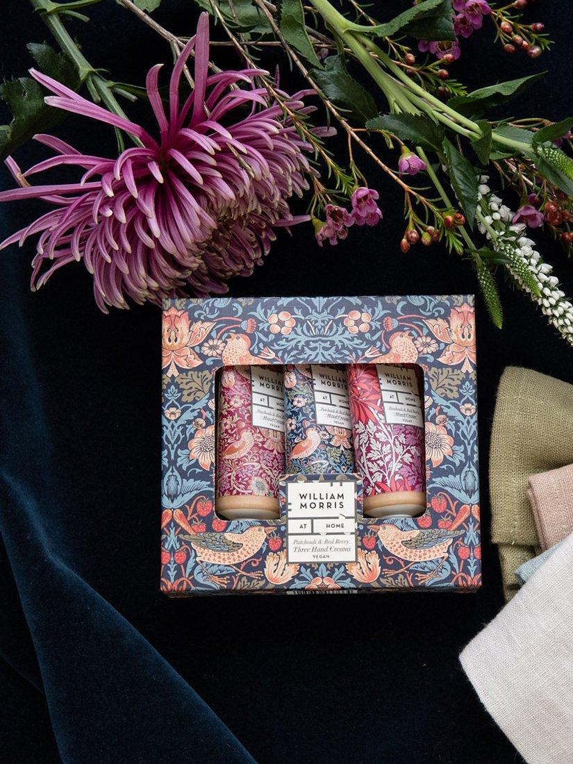 William Morris patchouli red berry hand cream 30ml tubes set (British brand)