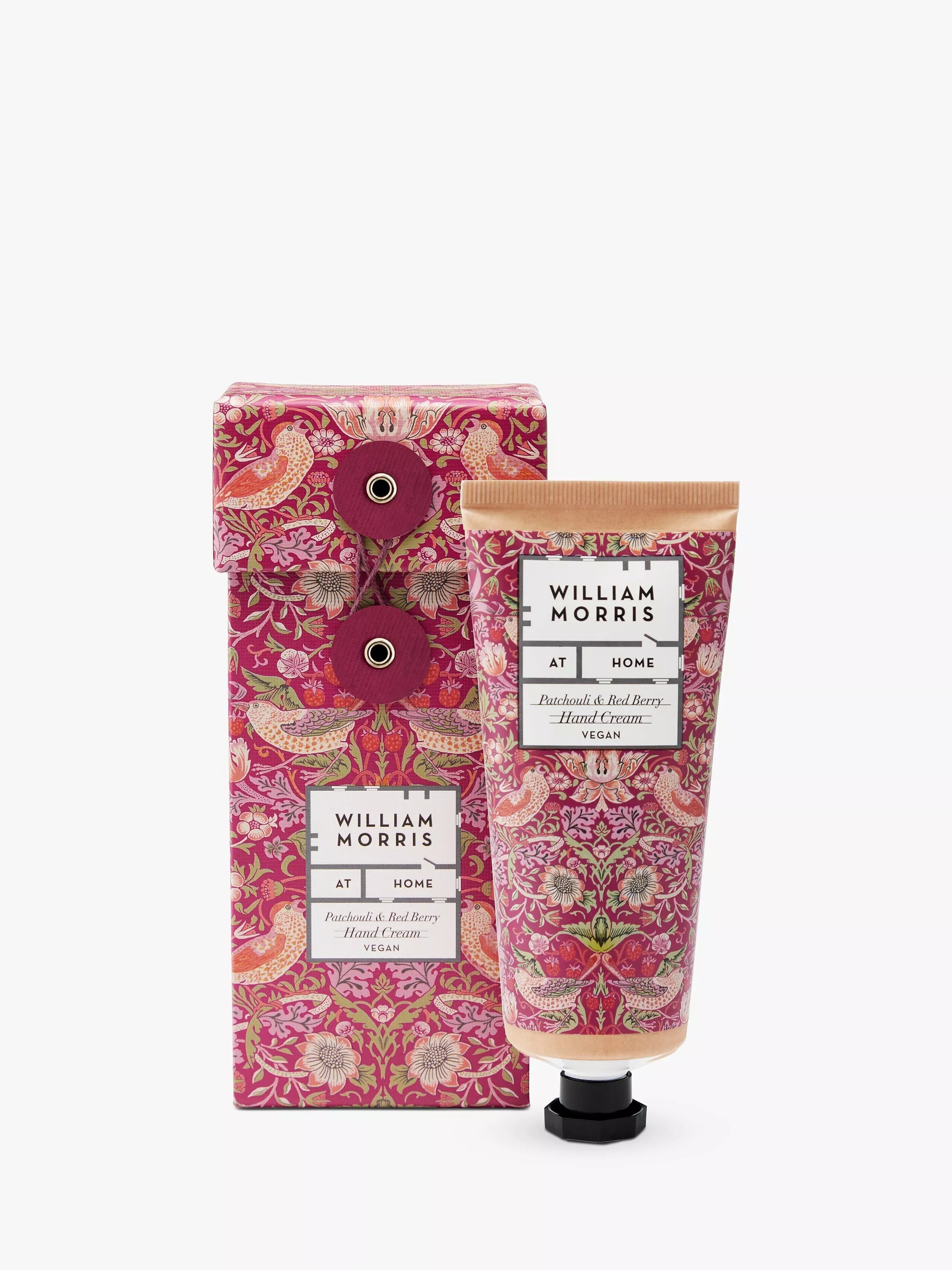 William Morris At Home Strawberry Thief hand cream 100ml, imported from the UK