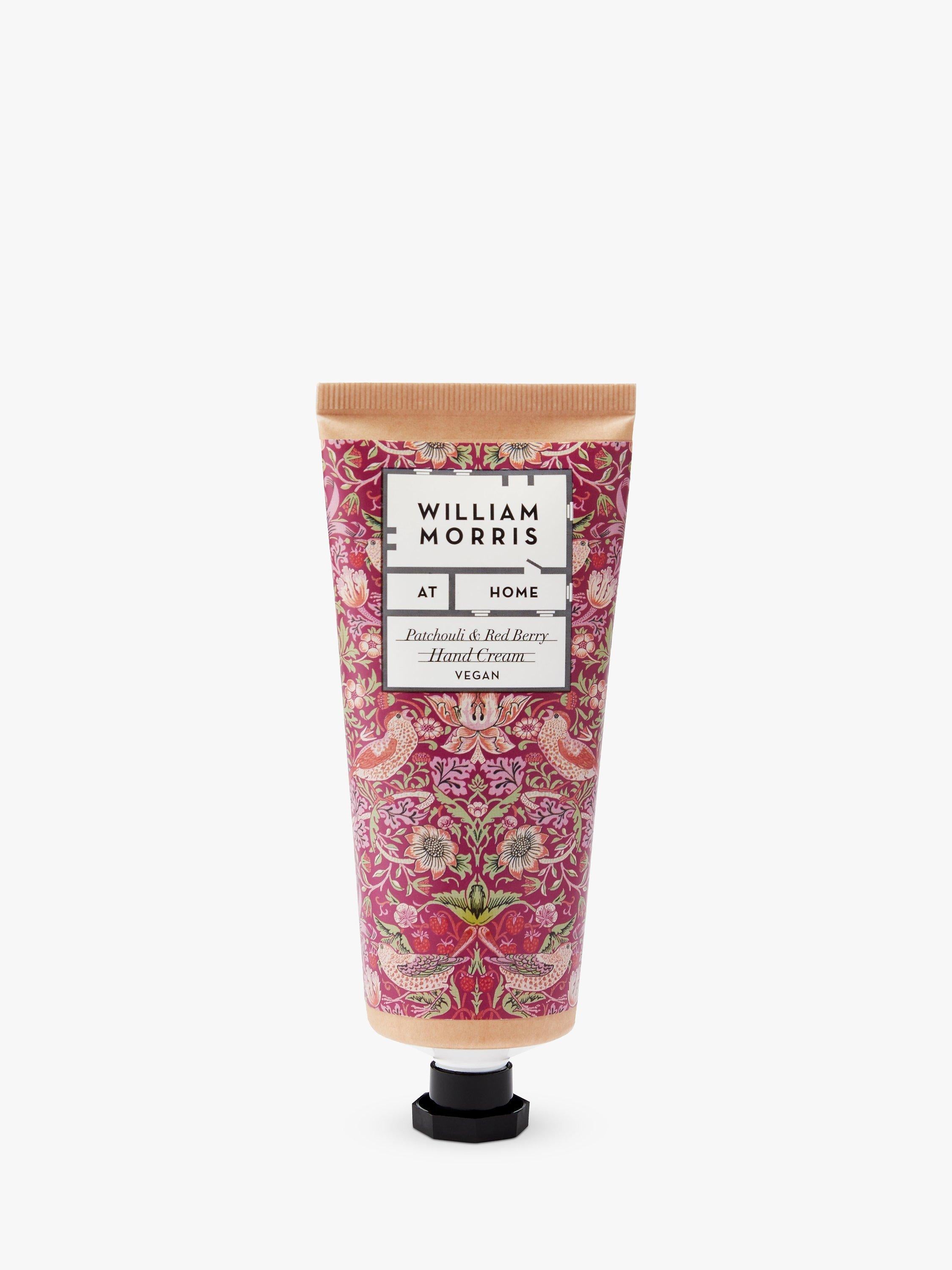 William Morris At Home Strawberry Thief hand cream 100ml, imported from the UK
