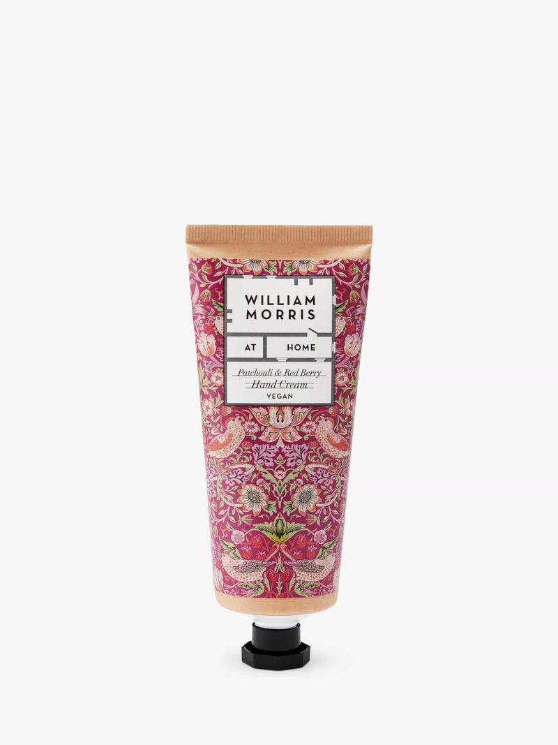 William Morris At Home Strawberry Thief hand cream 100ml, imported from the UK
