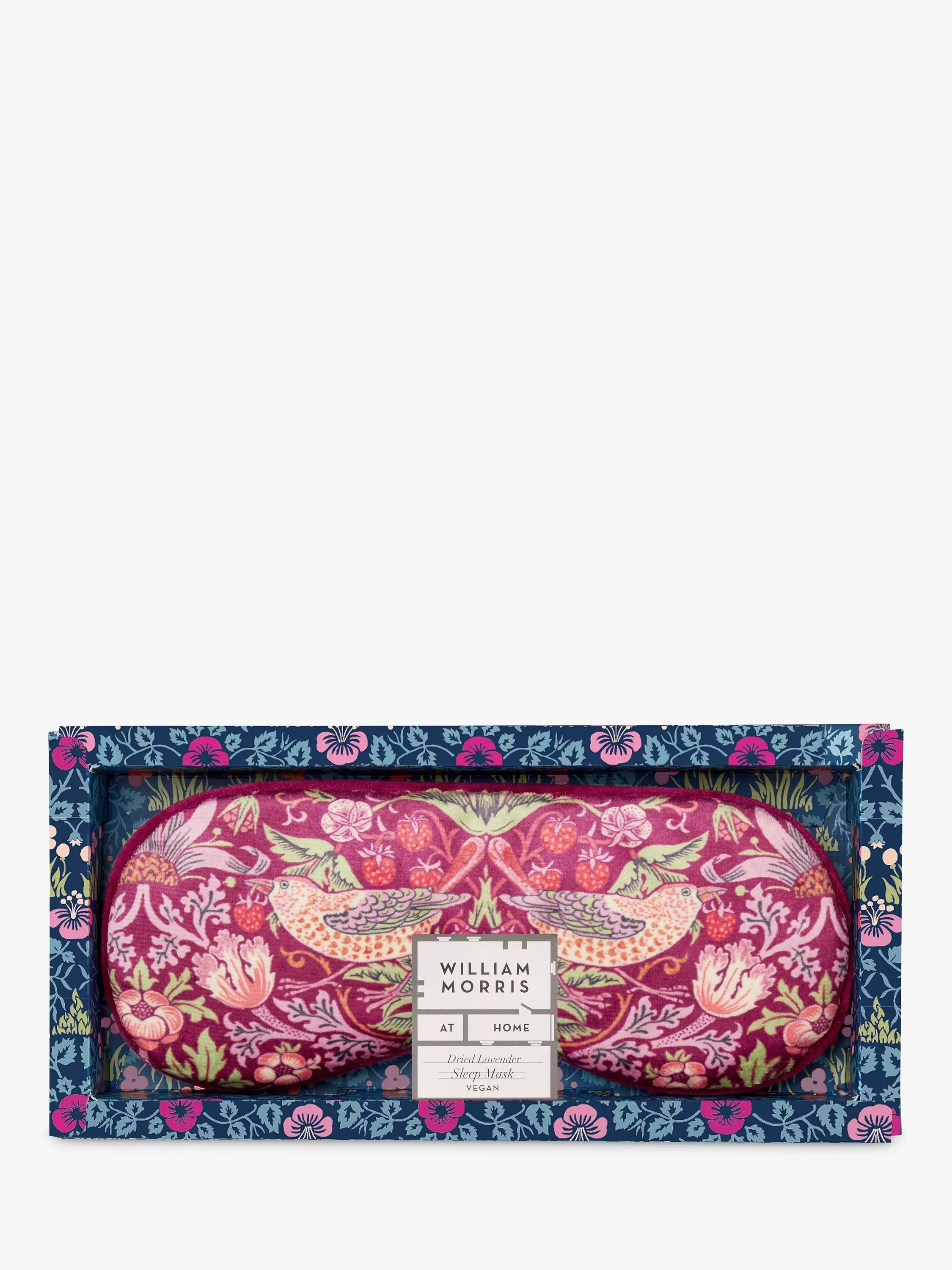 William Morris At Home lavender velvet eye mask (British brand)