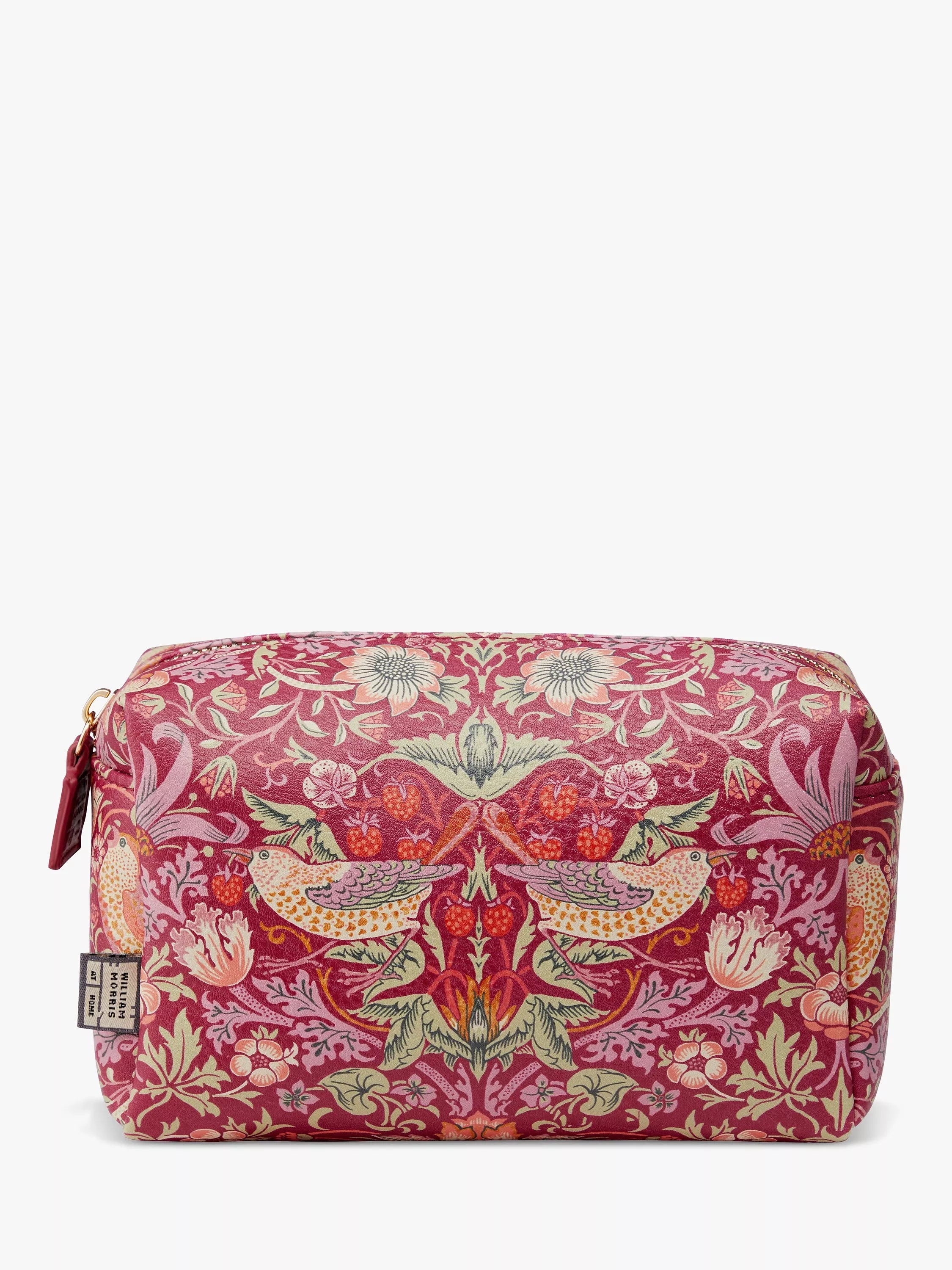 William Morris at Home Strawberry Thief medium wash bag (British brand)